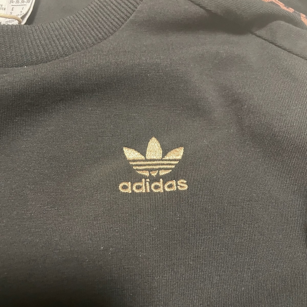 Adidas 3 stripes dress black leopard women's size SMALL - Picture 6 of 6